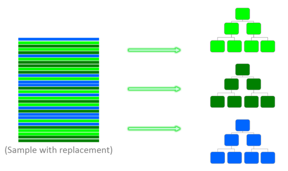 Diagram of a random forest.